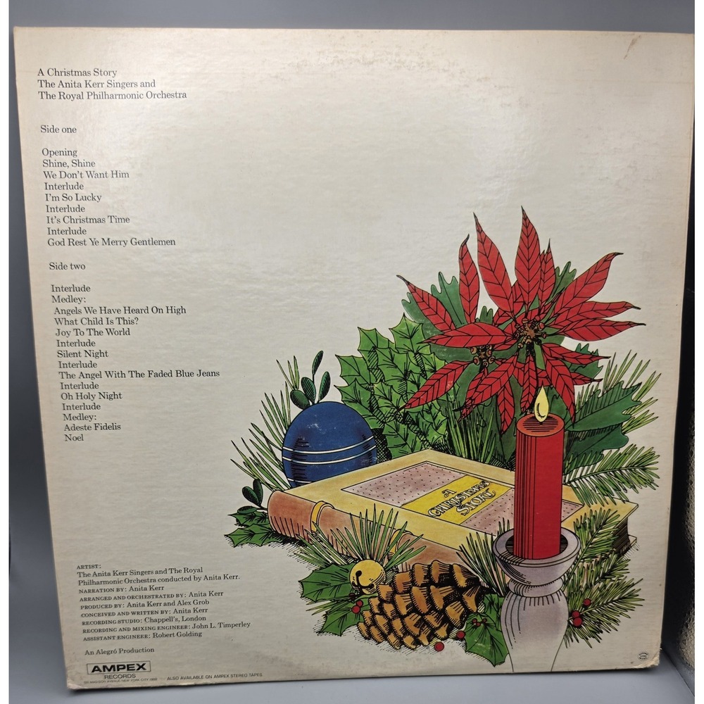 Anita Kerr Singers A Christmas Story LP Ampex A-10142 Royal Philharmonic Stereo - Picture 3 of 8